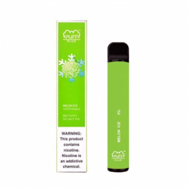 Электронная сигарета PUFF PLUS 800 Melon Ice (Ледяная дыня) Электронная сигарета PUFF PLUS 800 Melon Ice (Ледяная дыня)