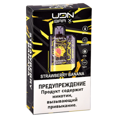 UDN BAR X III 7000 Клубника, Банан